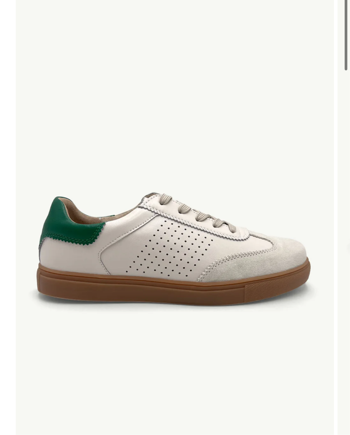 Julz Tamara Beige & Green Scallop