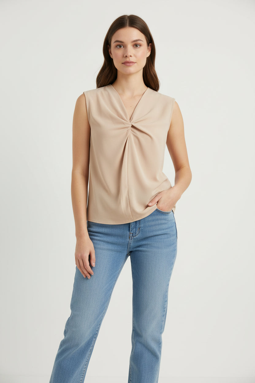 French Silk Blouse - Caramel