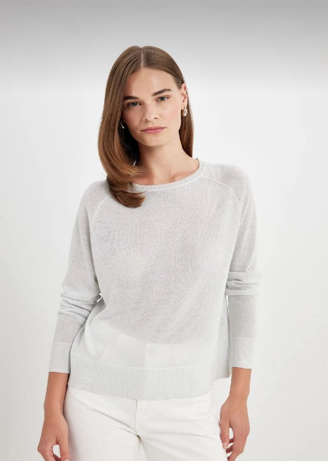 Metallic Sweater - Silver
