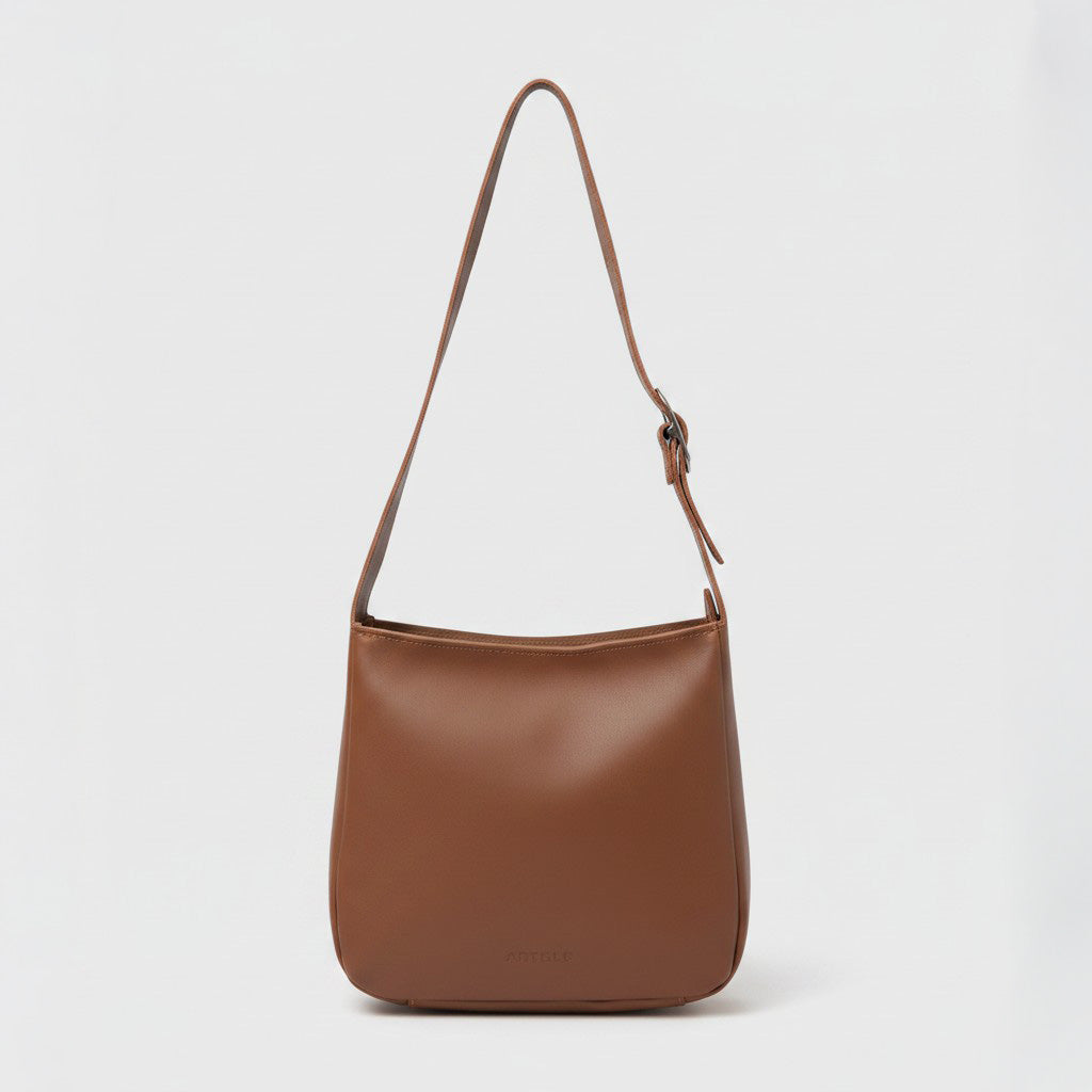 Antelo Buckley Unlined leather Hobo Shoulder Bag Cider Tan