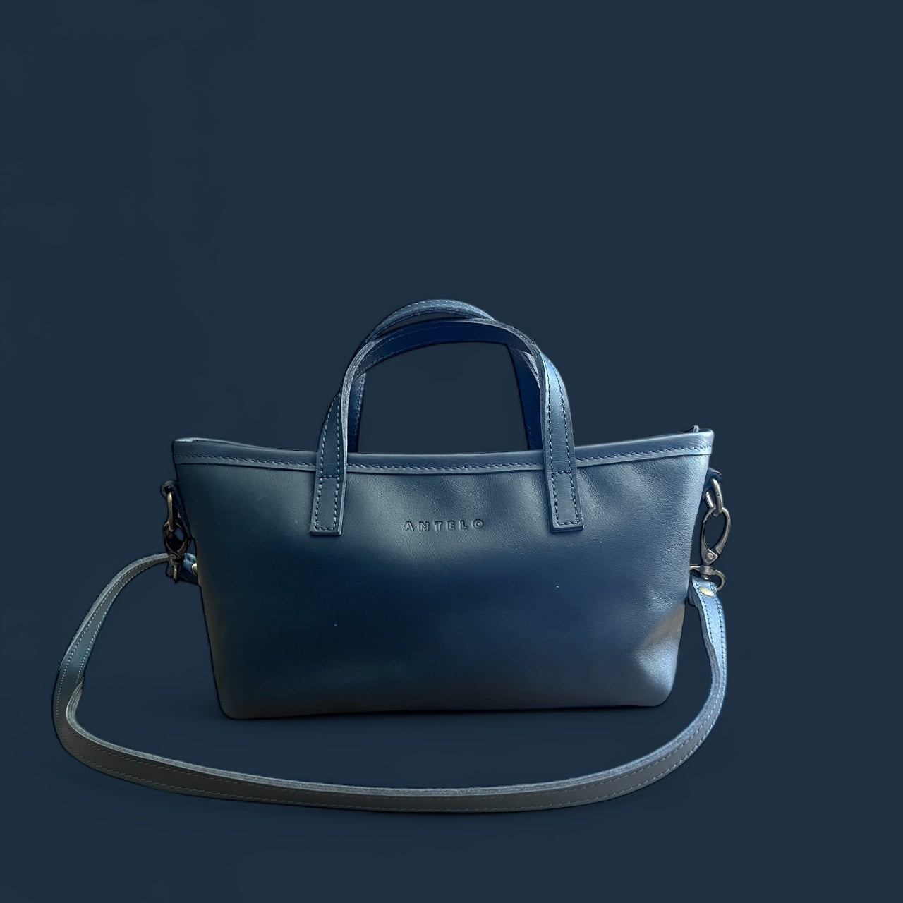 Antelo Zeta Mini Crossbody Tote Vintage Indigo