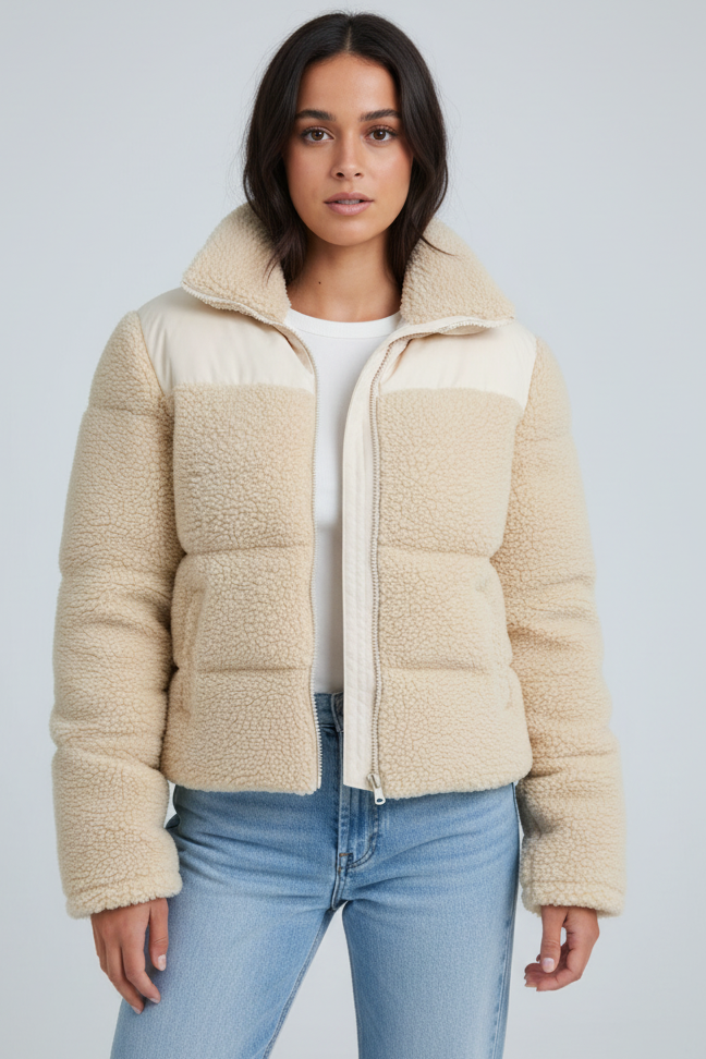 Plush Crop Puffer