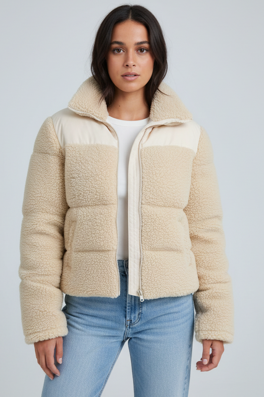 Plush Crop Puffer