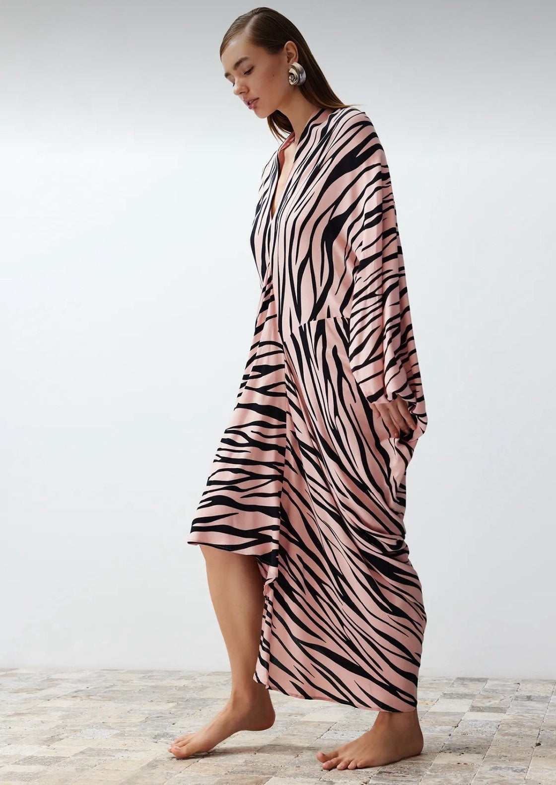 Printed Kaftan Dress