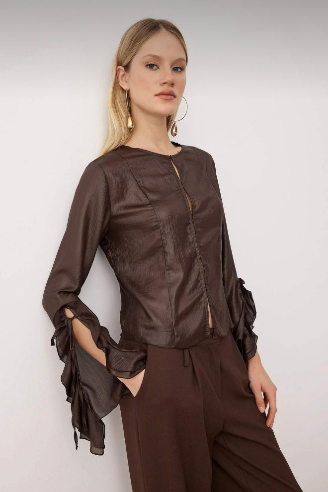 Mocha Muse Blouse