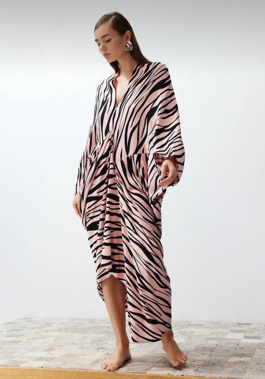 Printed Kaftan Dress