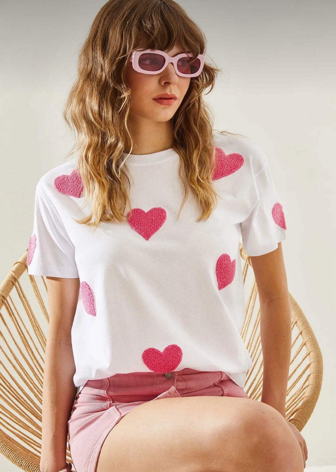 Pink Heart Tee