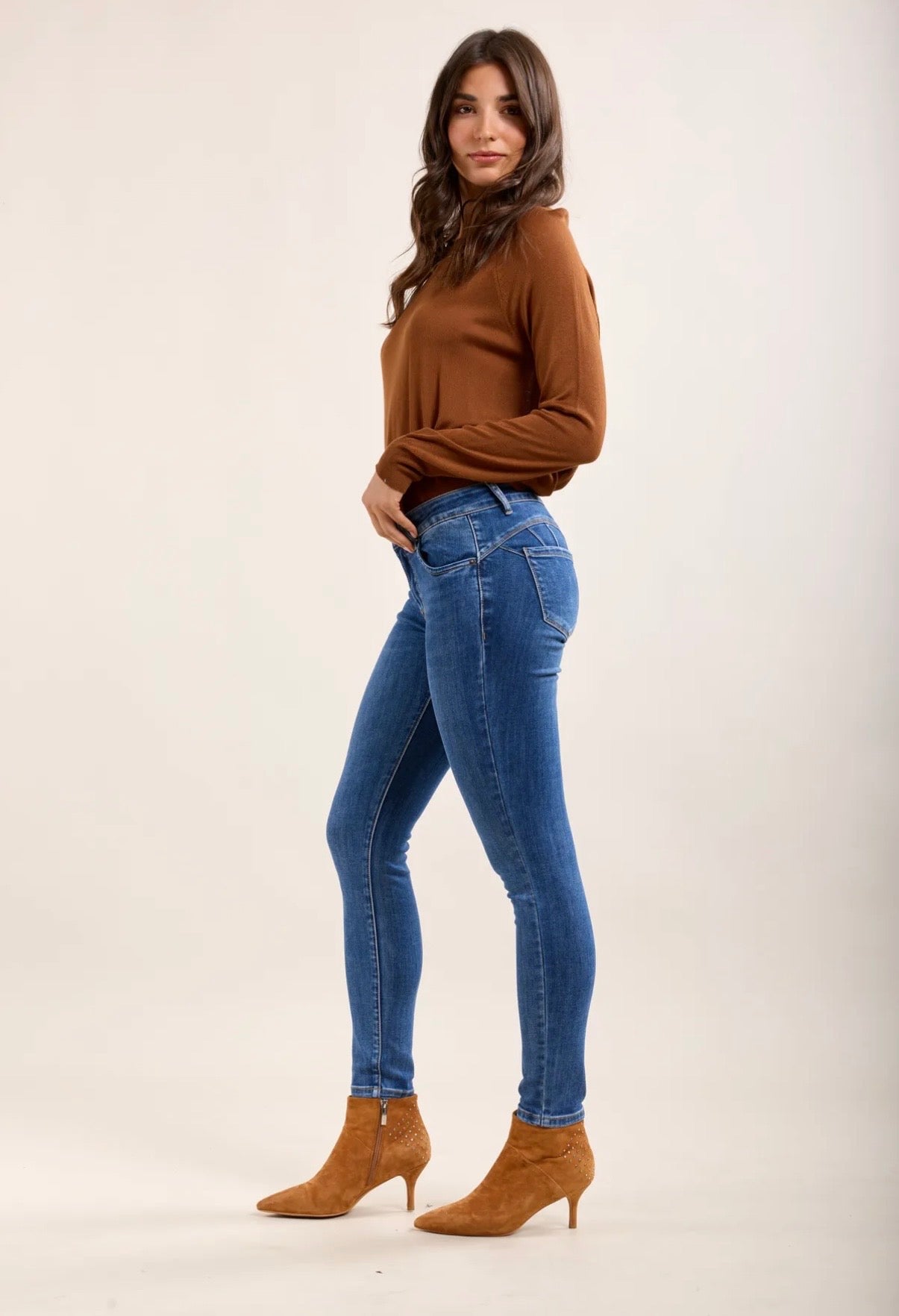 French Shapewear Jeans Light Blue