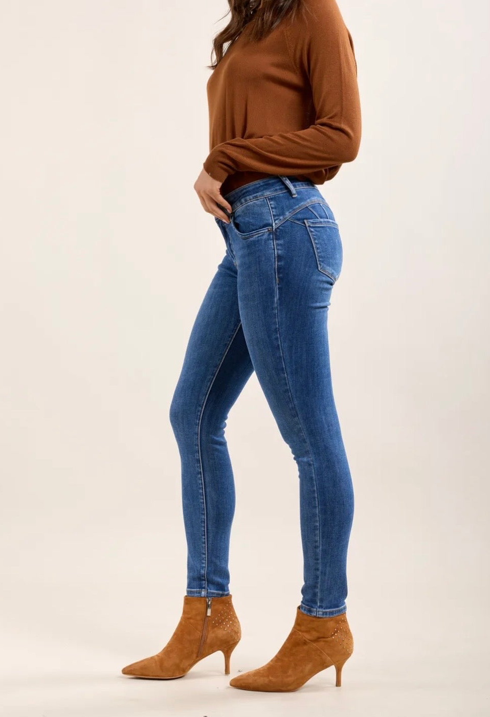 French Shapewear Jeans Light Blue