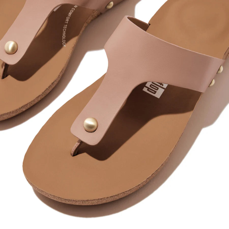 Leather Sandal - Beige