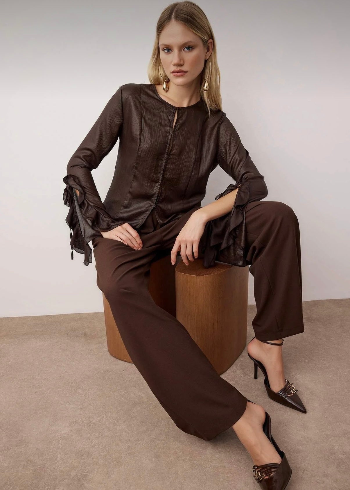 Mocha Muse Blouse