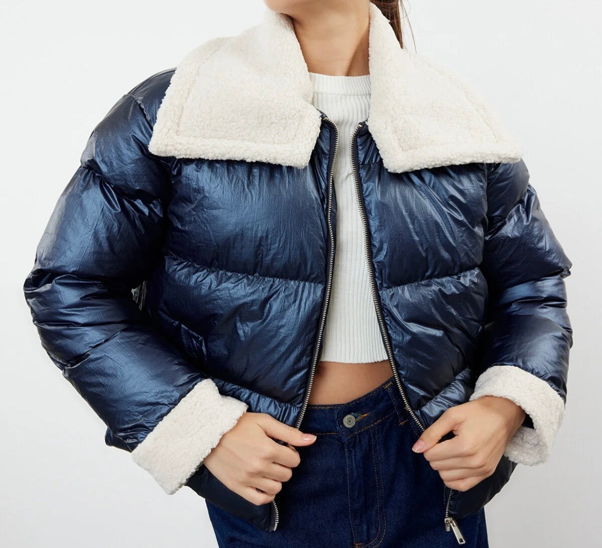 Navy Blue Puffer