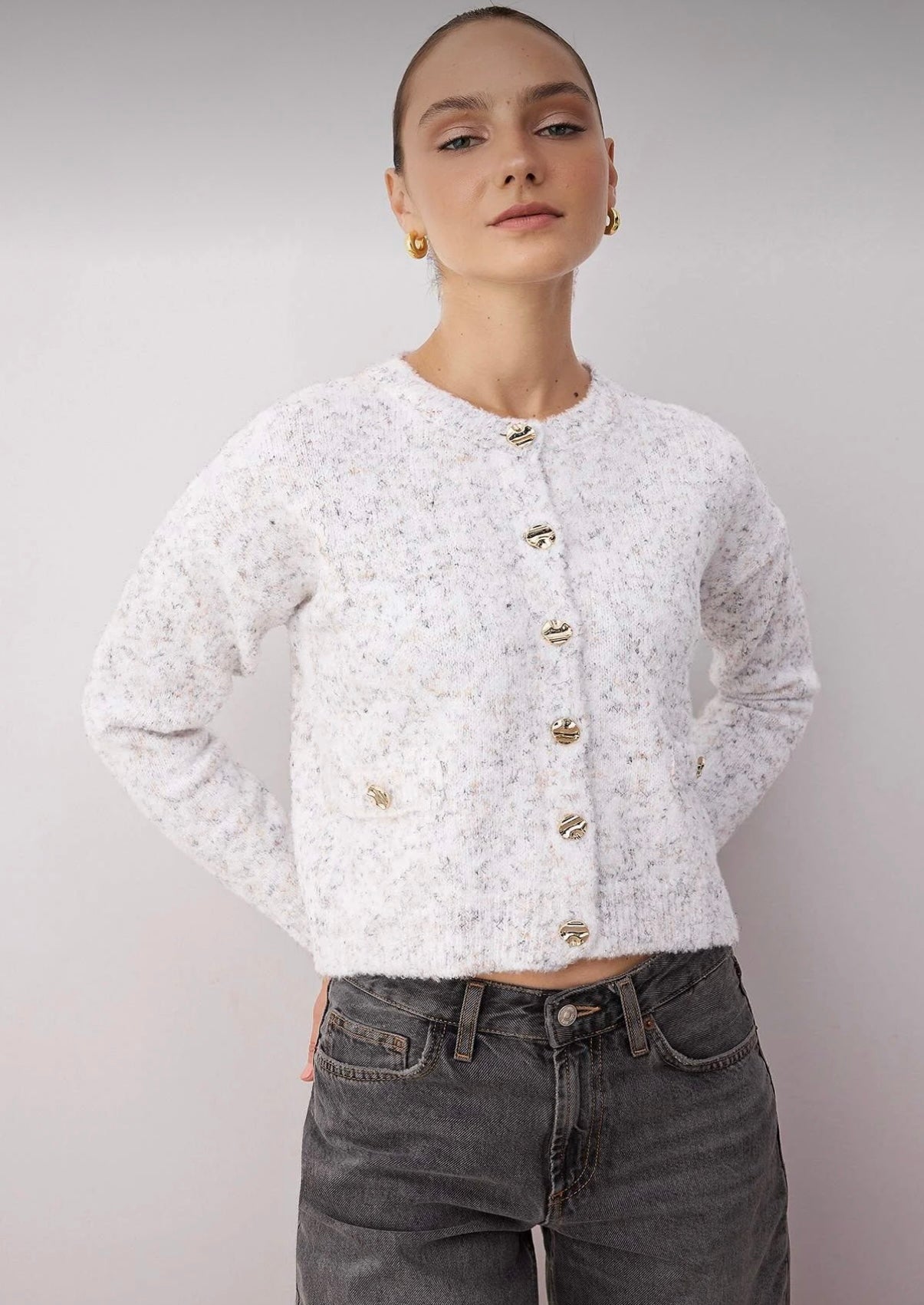 Vanilla Marble Cardigan