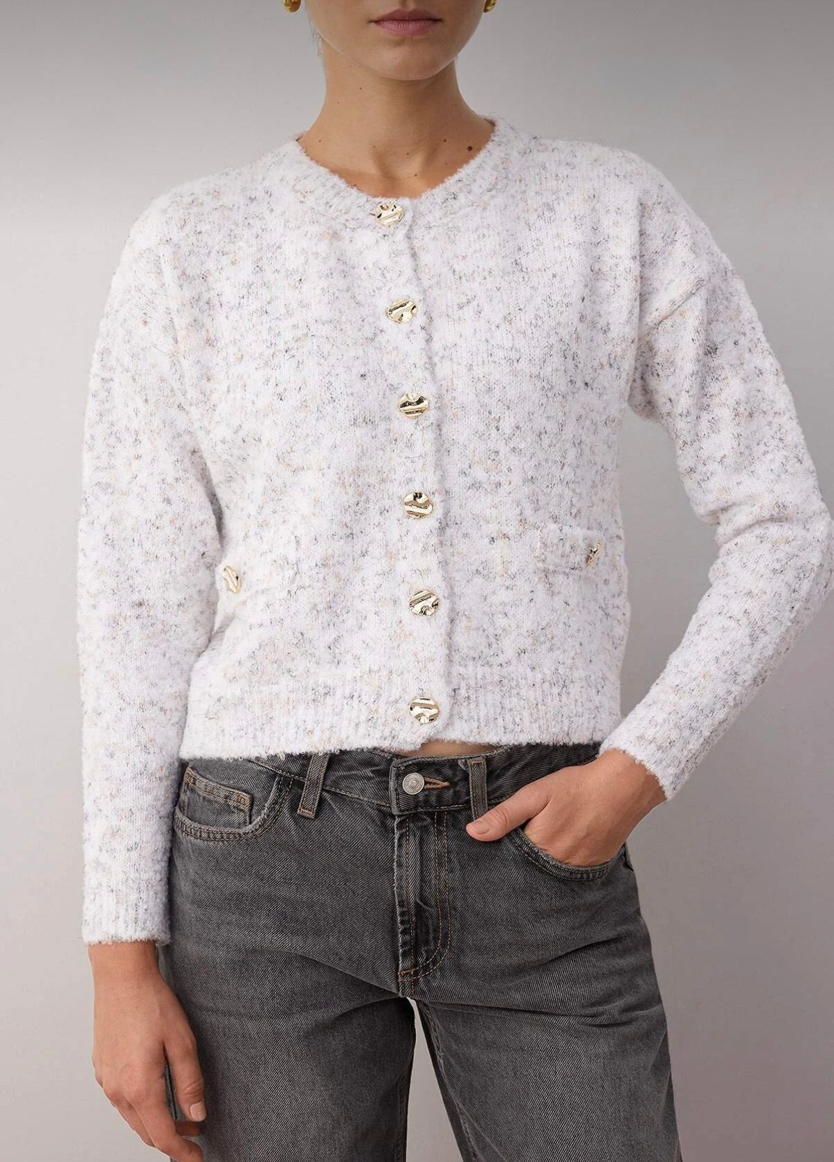 Vanilla Marble Cardigan