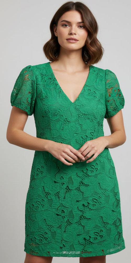 Cotton Lace Dress - Shamrock