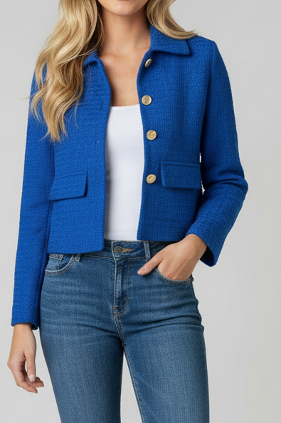Blue Royale Tweed Blazer