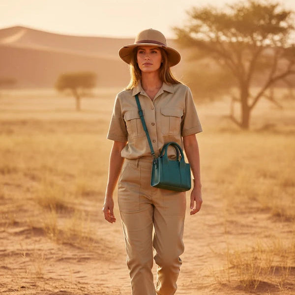 Antelo Berkley Crossbody Shopper - Storm Green