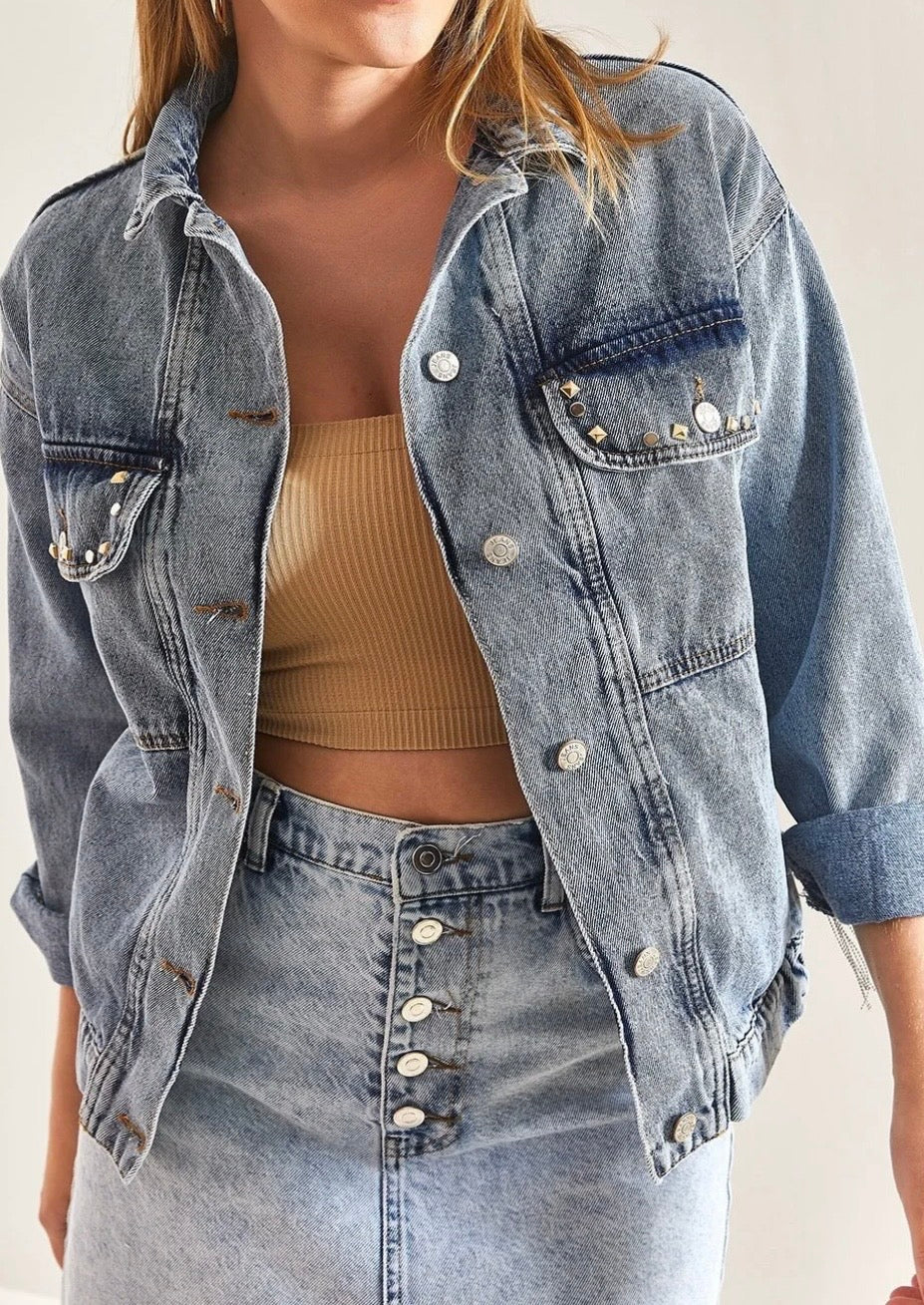 Rhinestone Fringe Jacket