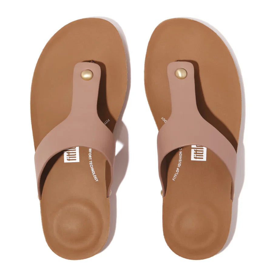 Leather Sandal - Beige