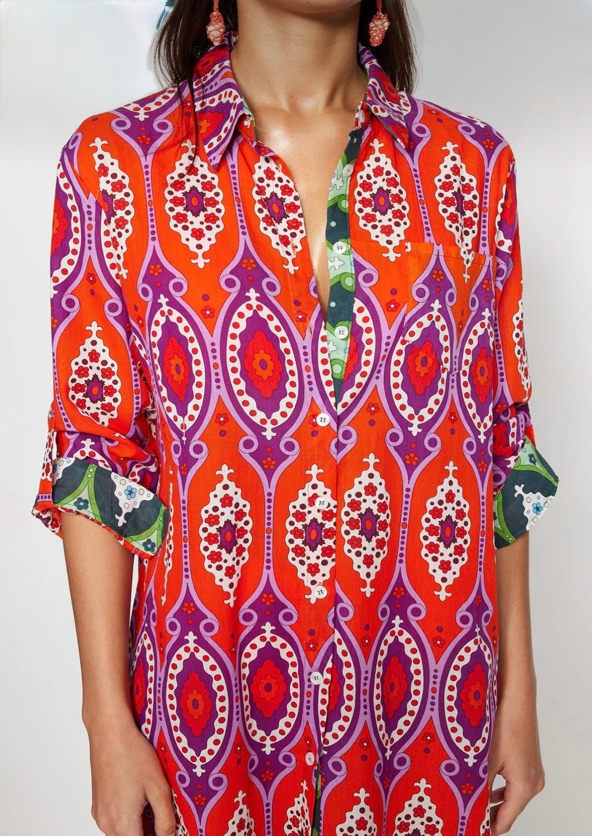 Sunset Shirt Dress