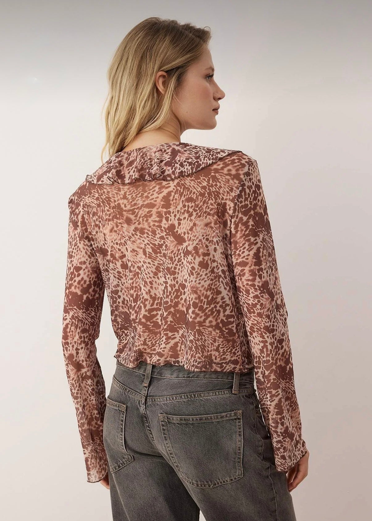 Wild Spot Chiffon Blouse