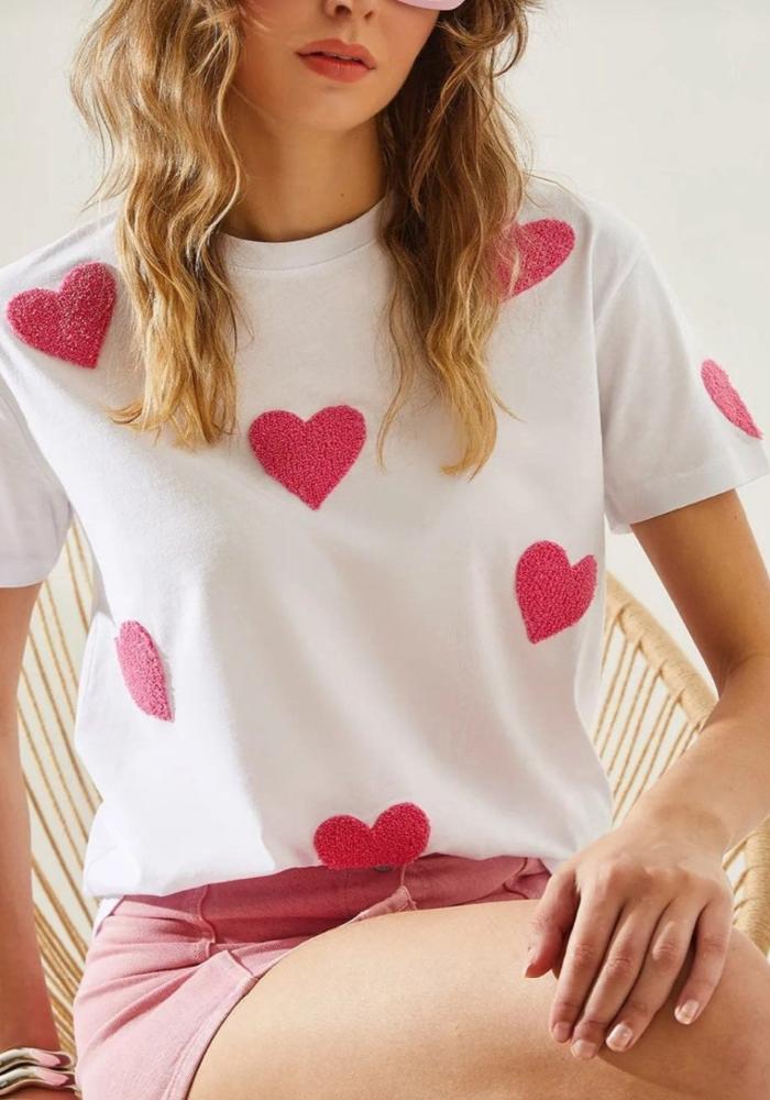 Pink Heart Tee