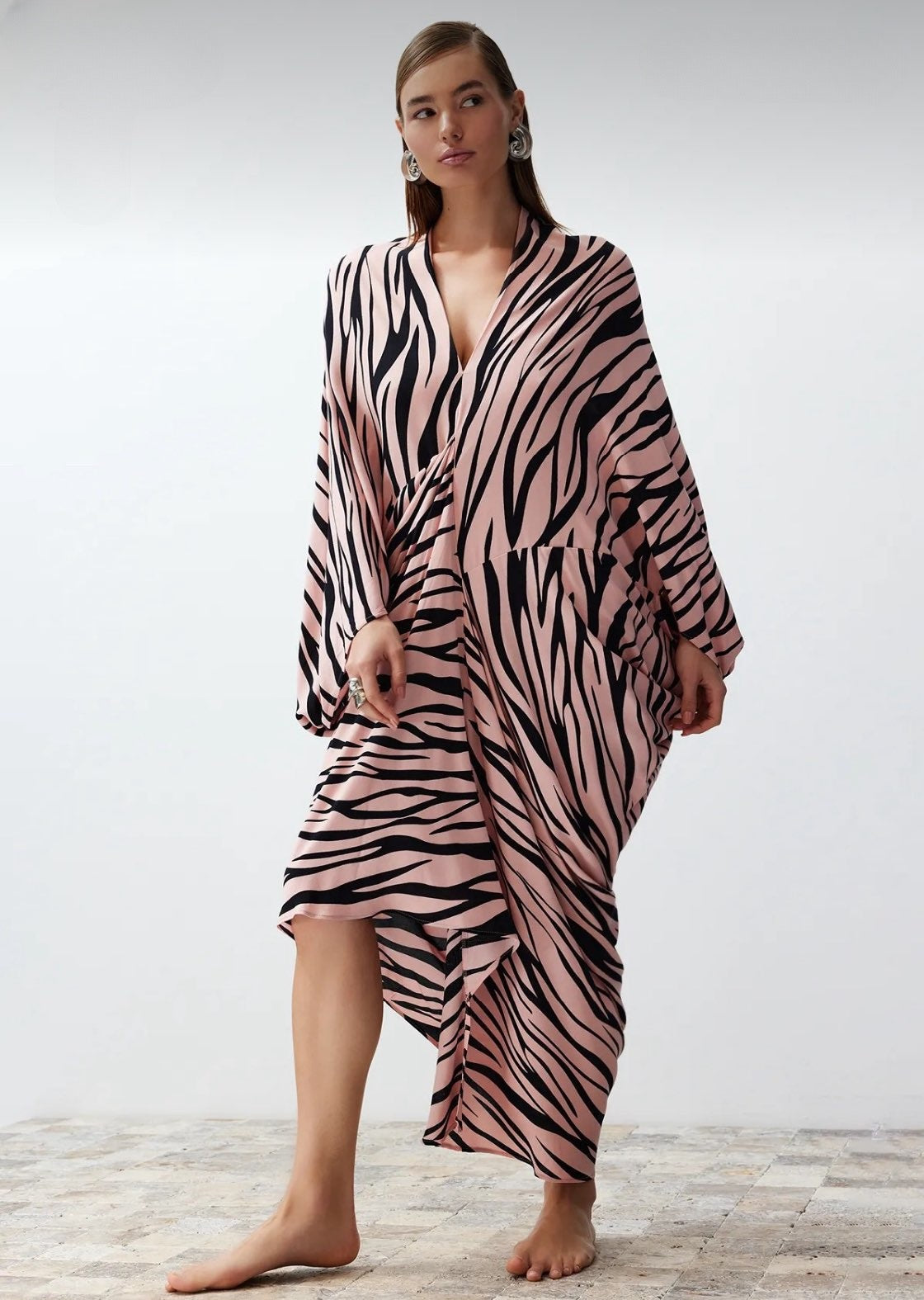 Printed Kaftan Dress