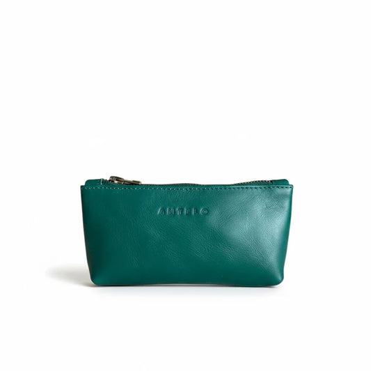 Antelo Sofia Zip Pouch - Storm Green