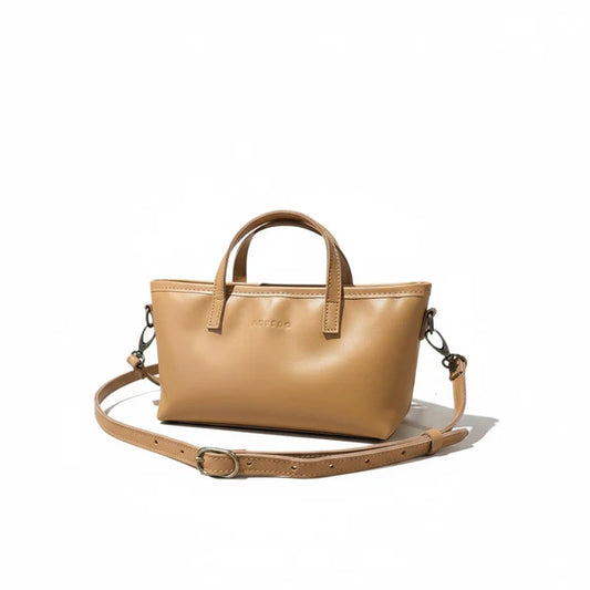 Antelo Zeta Mini Crossbody Tote - Almond Tan