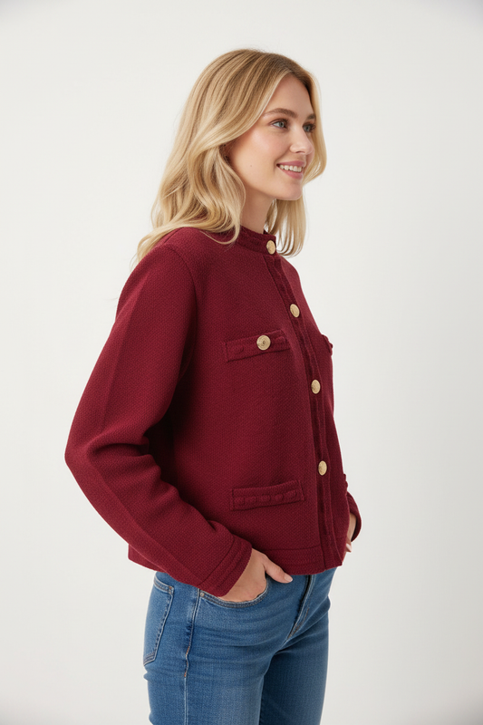 Cherry Red Jacket - Side