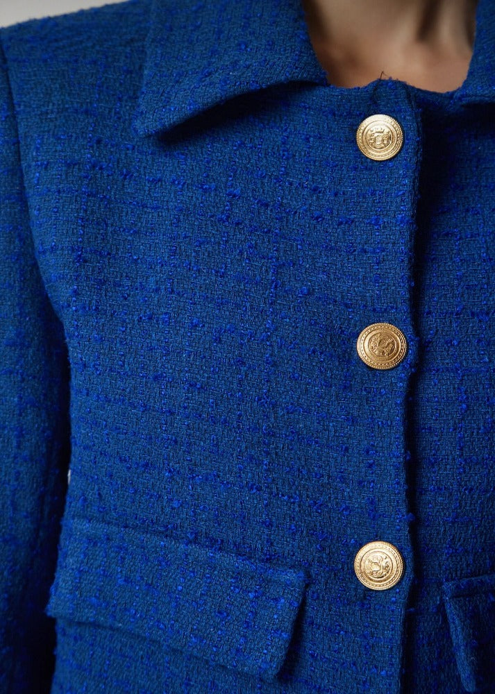 Blue Royale Tweed Blazer