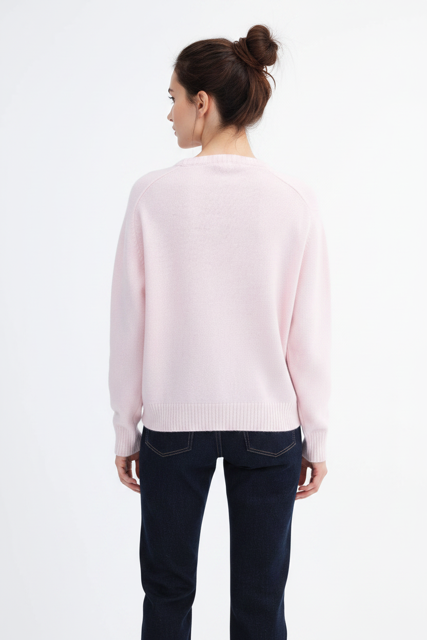 Pink Knit - Back View