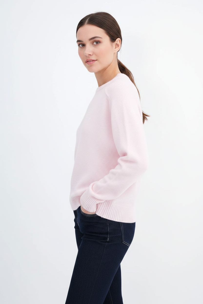 Pink Knit - Three-Quarter View