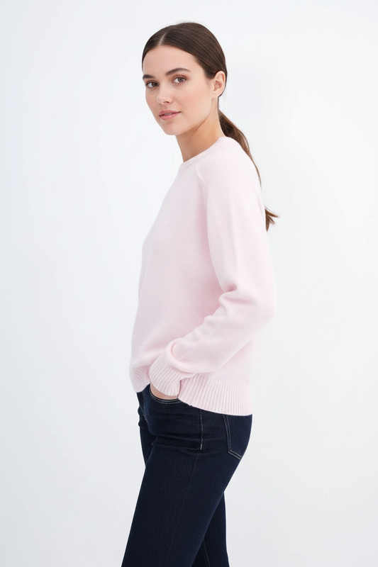 Pink Knit - Three-Quarter View