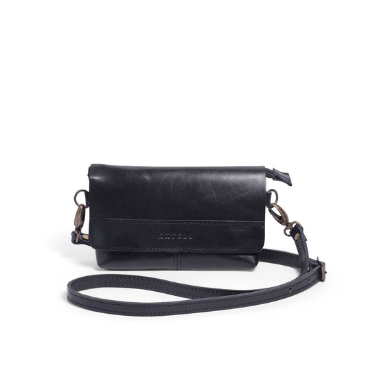 Antelo Alfi Micro Leather Crossbody Black