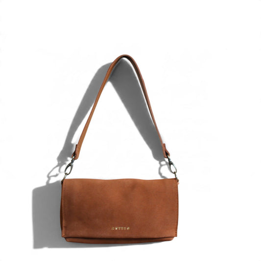 Antelo Freya East-West Leather Bsg Cognac Suede & Cider Tan