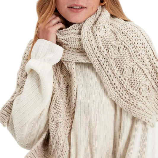 Knitted Scarf - Cream