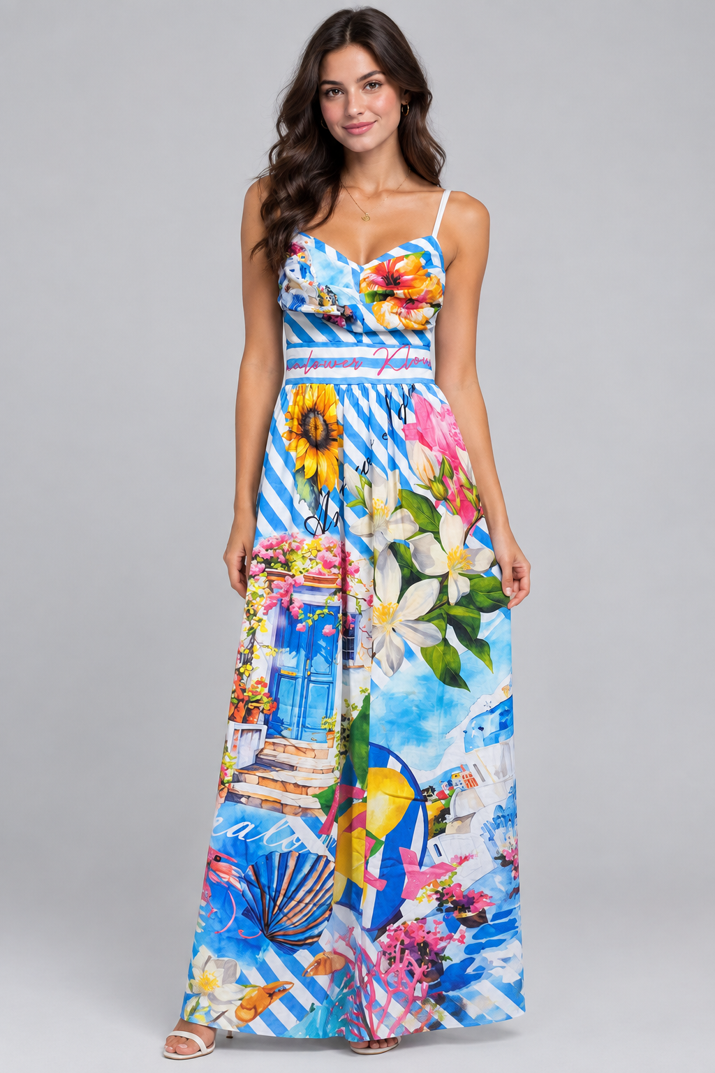 Santorini Island Dress