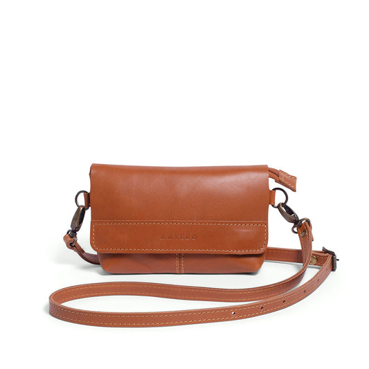 Antelo Alfi Micro leather Crossbody Cider Tan