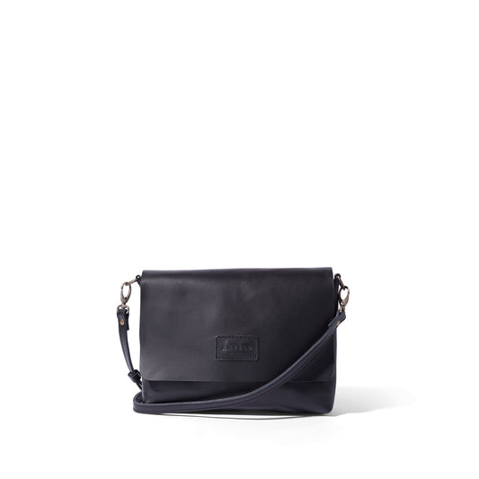 Antelo Jeanie XL Leather Crossbody Black