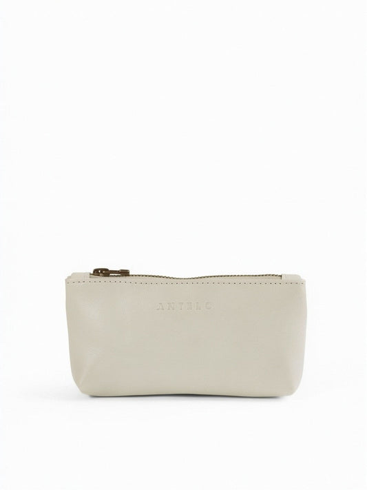 Antelo Sofia Zip Pouch Bone White