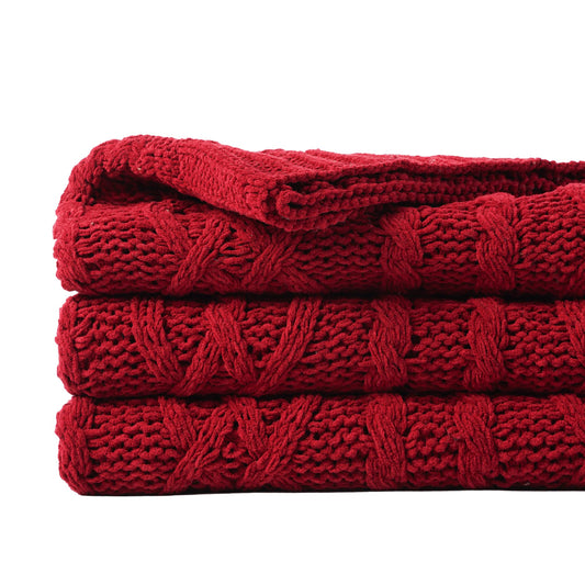 Knitted scarf Burgundy