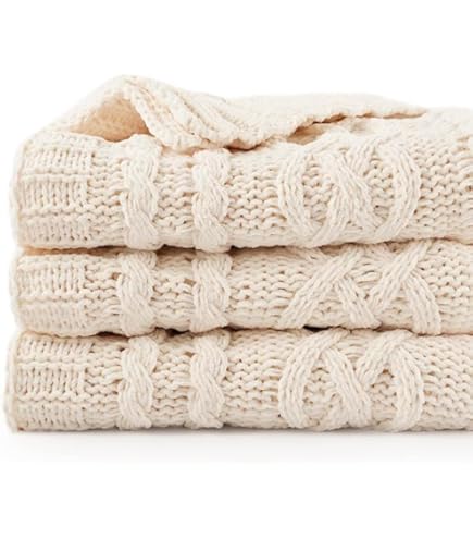 Knitted Scarf - Cream