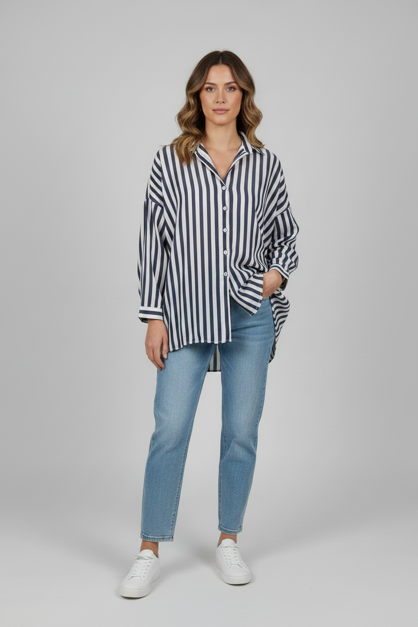 Navy Resort Blouse